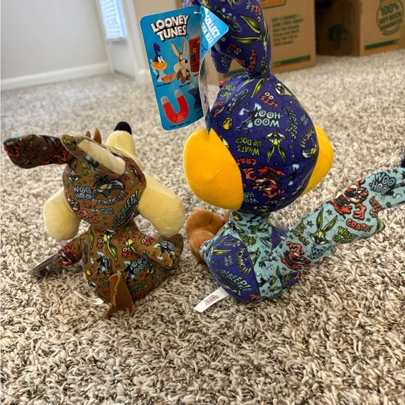 Warner Bros. Looney Tunes Plush Set - Blue and Brown Road runner @ wile e coyote - Picture 4 of 10